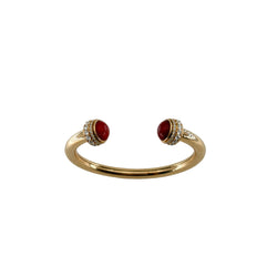 Bracelet Jonc PIAGET "Possession" en or rose, cornaline et diamants