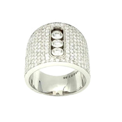Bague MESSIKA "Move Joaillerie Pavée" en or blanc et diamants
