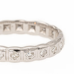 Bague Alliance Or blanc Diamant