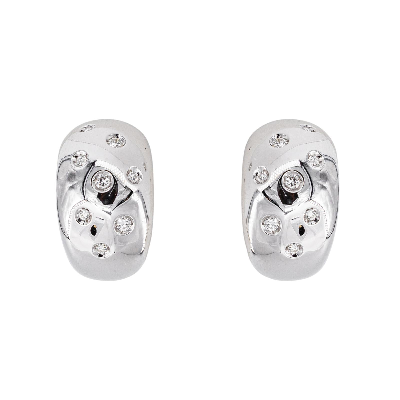 Boucles d'oreilles Or blanc Diamant