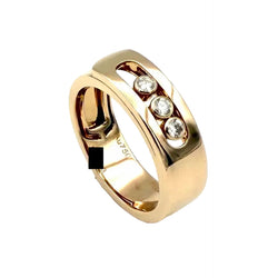 Bague Bandeau MESSIKA "Move Noa" PM en or rose et diamants