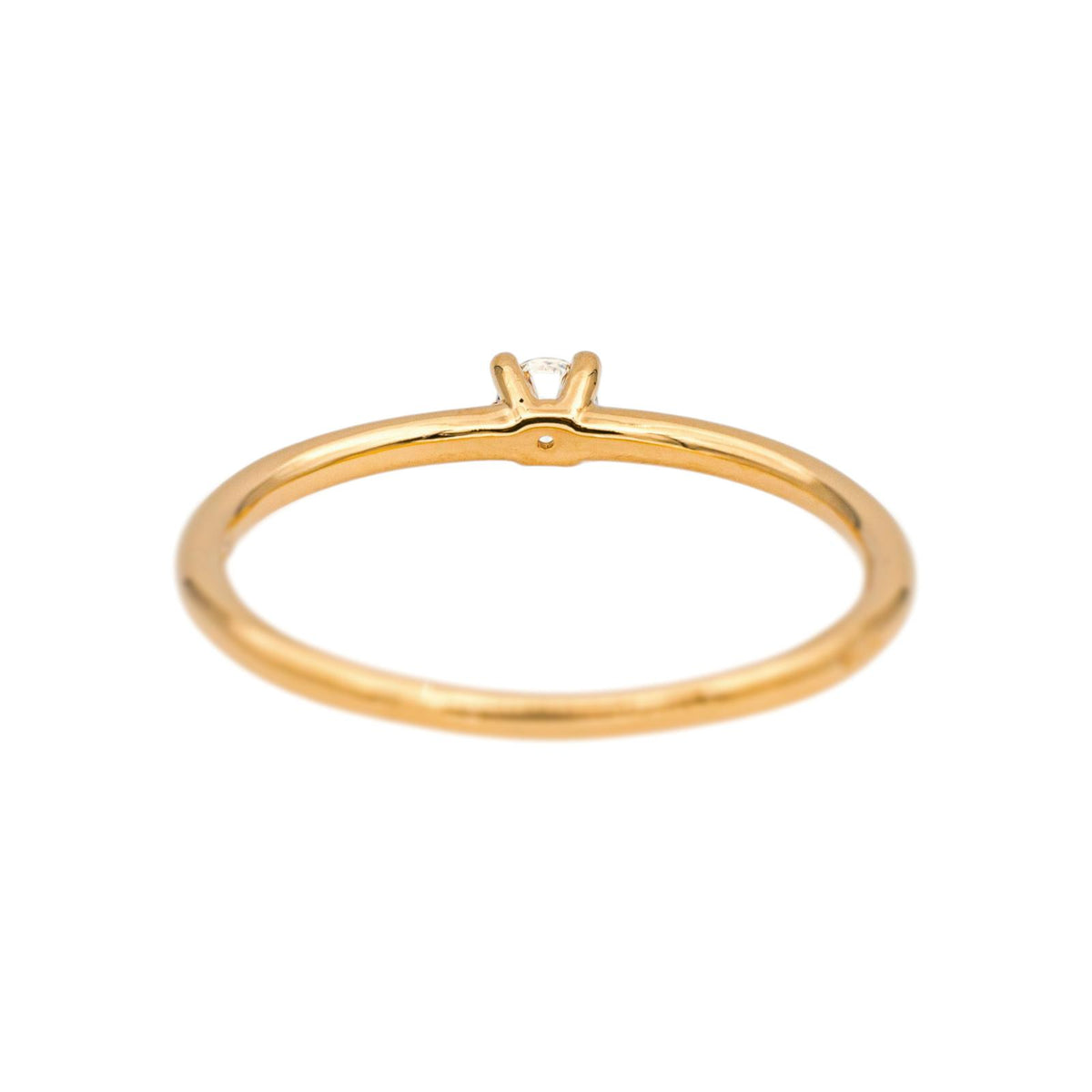Bague Solitaire Or jaune Diamant
