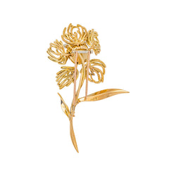 Broche Fleur Or jaune Diamant