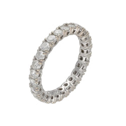 Bague Alliance en or blanc et diamants