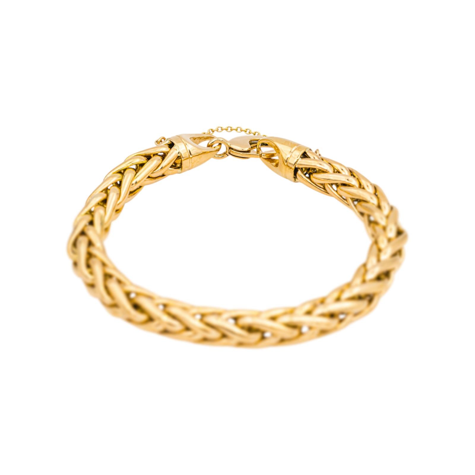 Bracelet Maille palmier Or jaune
