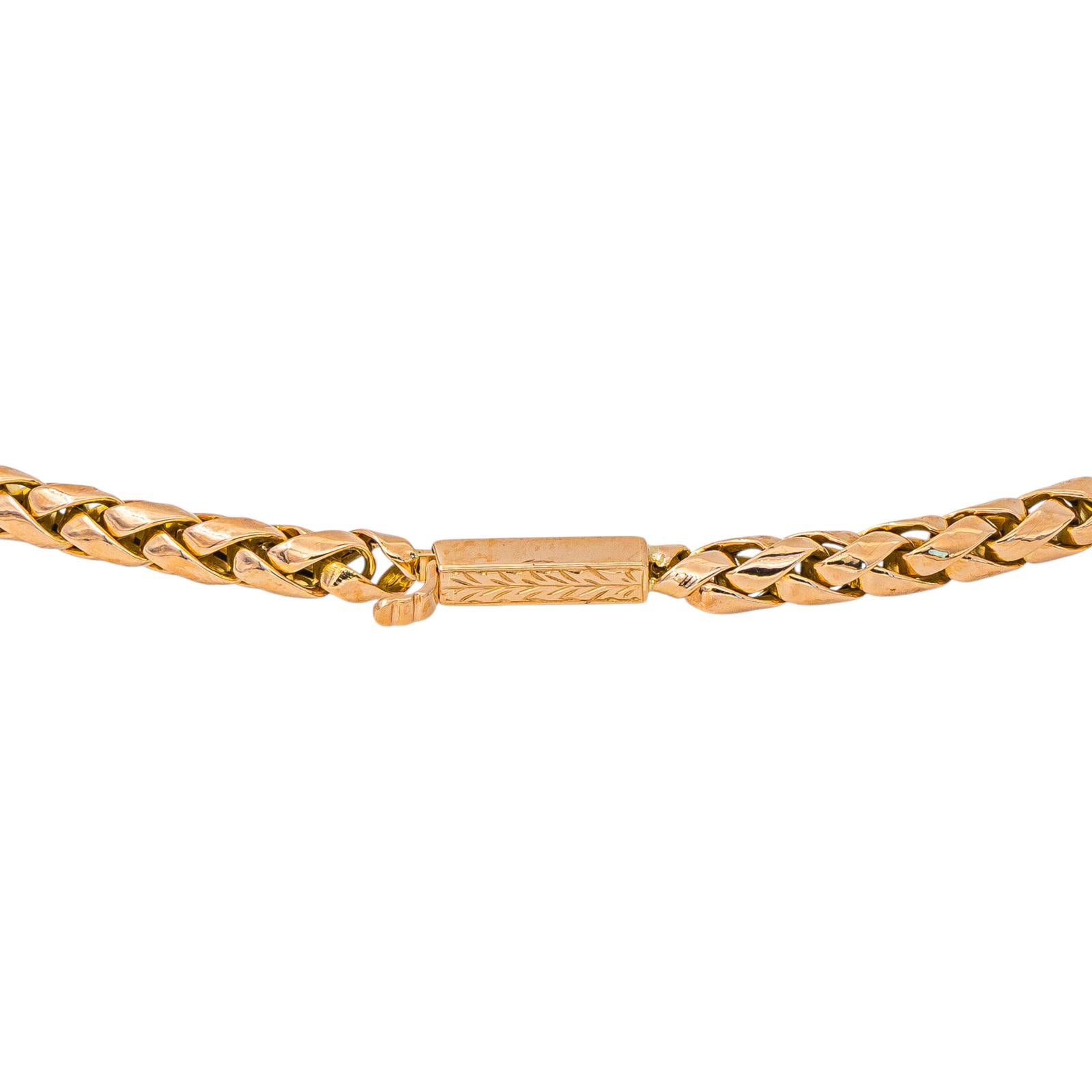 Collier Maille tressée Or rose