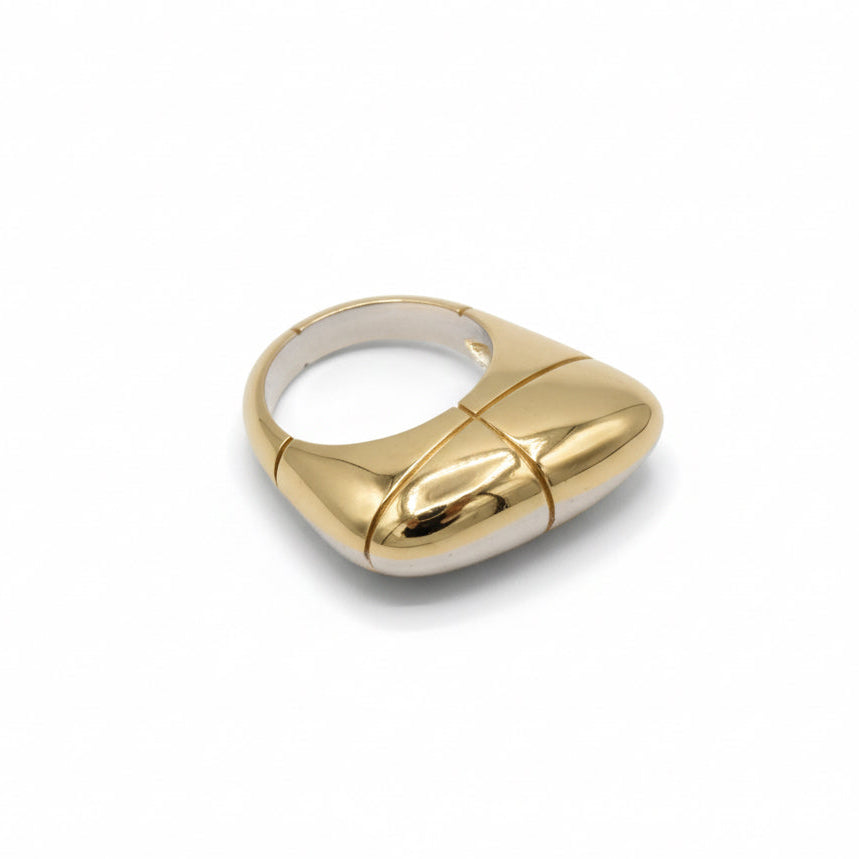 Bague Jonc FRED en or blanc et or jaune
