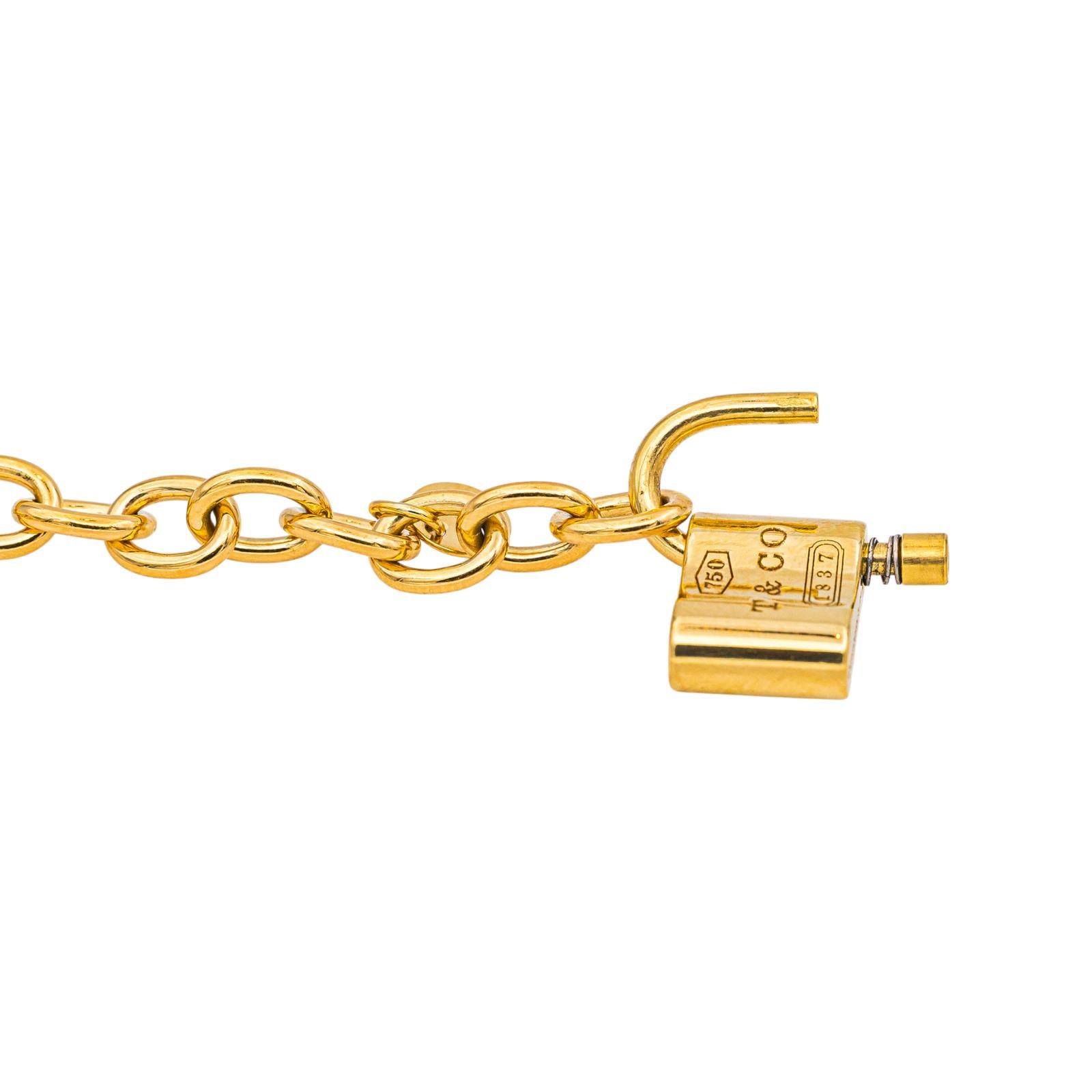 Bracelet Maille TIFFANY & CO "1837" en or jaune