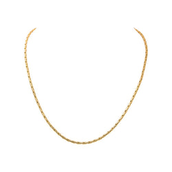 Collier Maille Grain de riz Or jaune