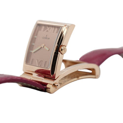 Montre CORUM "Tobogan Flip Up" en or rose et quartz