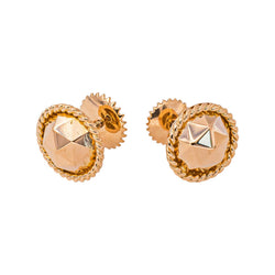 Boucles d'oreilles  Puces  Or rose