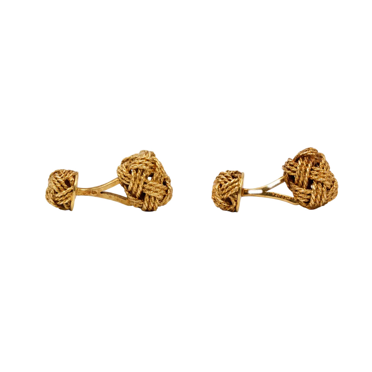 Boutons de manchette HERMÈS en or jaune