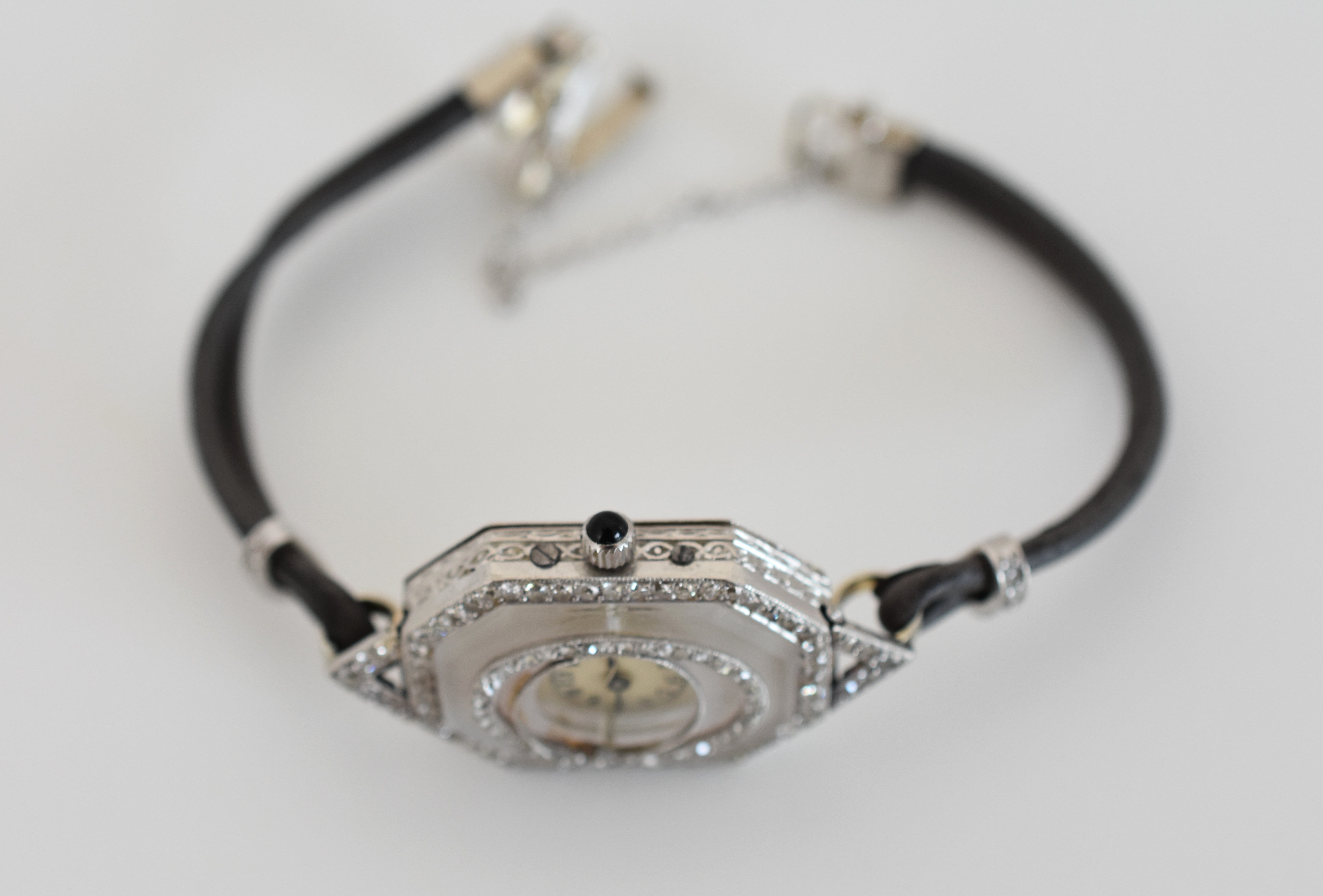 Vacheron Constantin exceptionnelle Période art-déco 1920-1925, platine (950), or blanc 18 carats et diamants