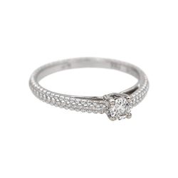 Mauboussin Bague Solitaire Fan du premier jour Or blanc Diamant