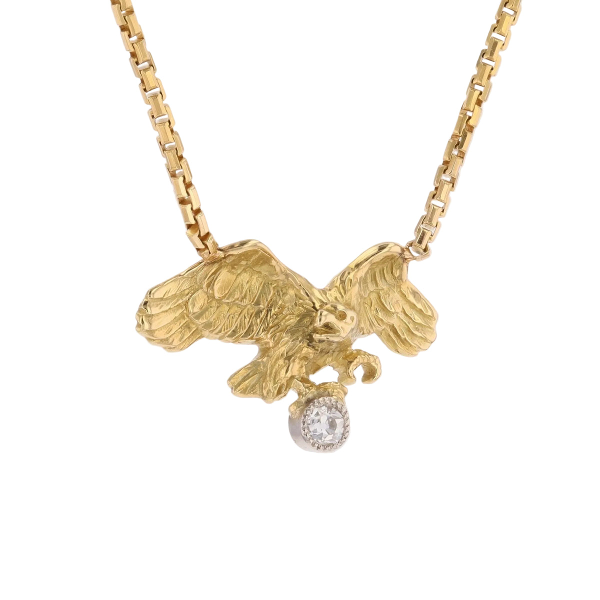 Collier Pendentif en or jaune et diamant