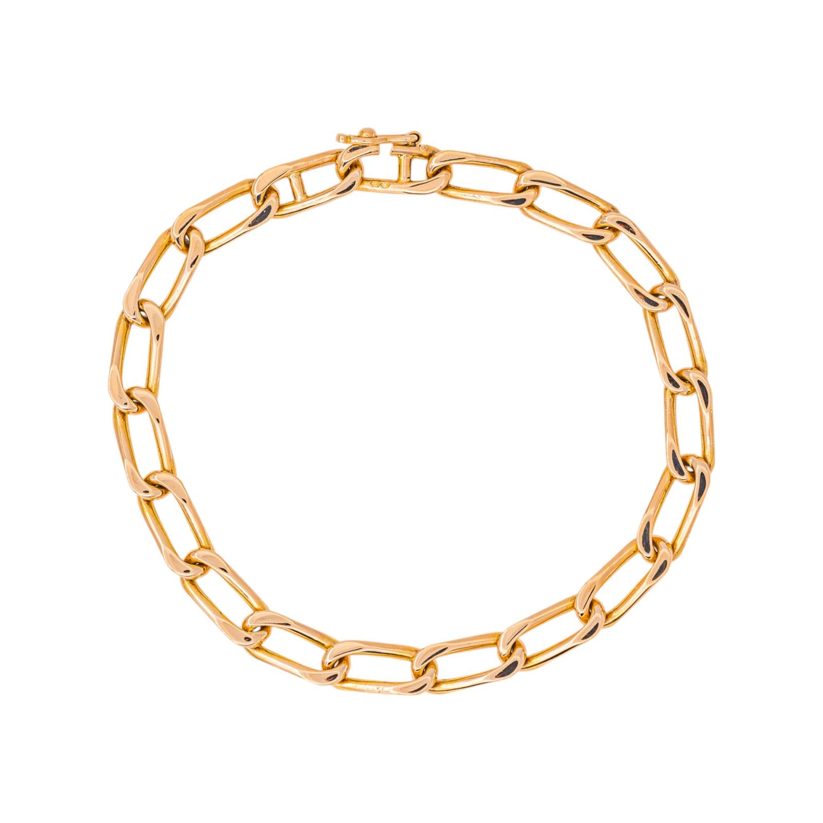 Bracelet Maille cheval Or rose