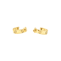 Boucles d'oreilles Cartier, "Love", modèle classique or jaune.