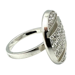 Bague Cocktail CHAUMET "Class One Croisière" en or blanc et diamants
