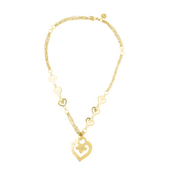 Collier Pendentif O.J. PERRIN "Coeur Légendes" en or jaune