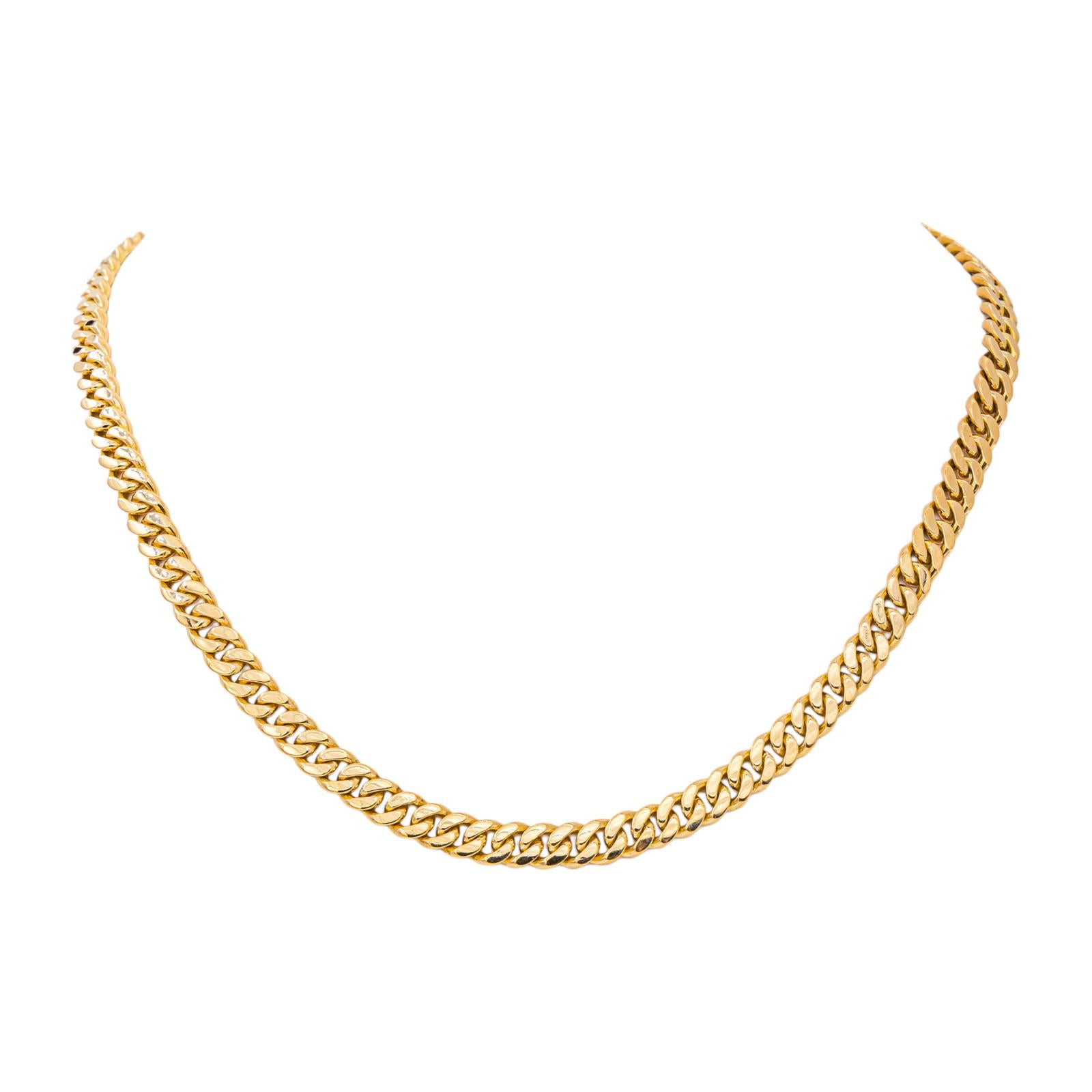 Collier Maille gourmette Or jaune