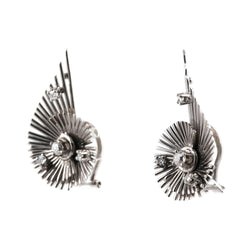 Boucles d'oreilles Clips en or blanc et diamants