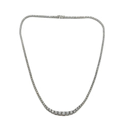 Collier Rivière en or blanc et diamants