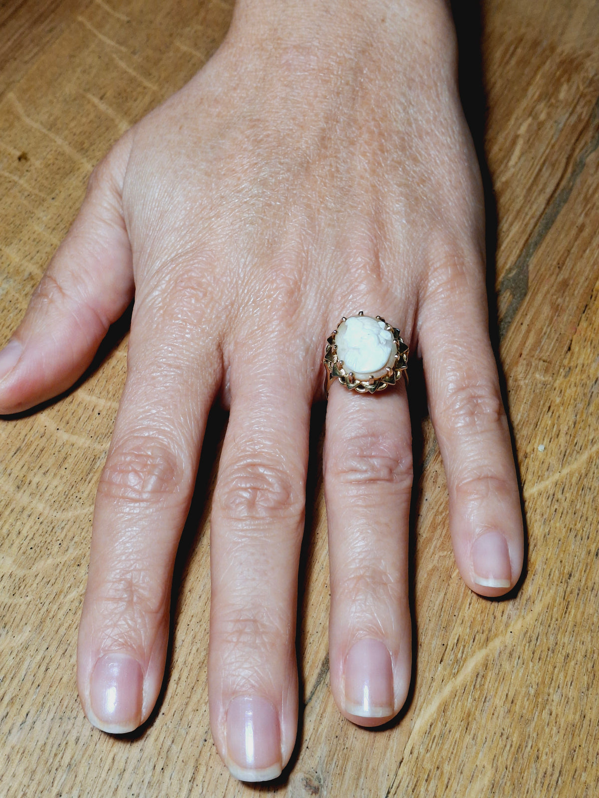 Bague Camée en or rose