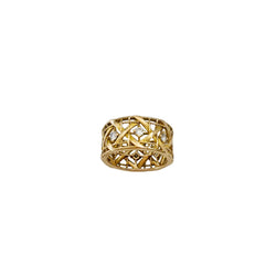 Bague DIOR "My Dior" GM en or jaune et diamants