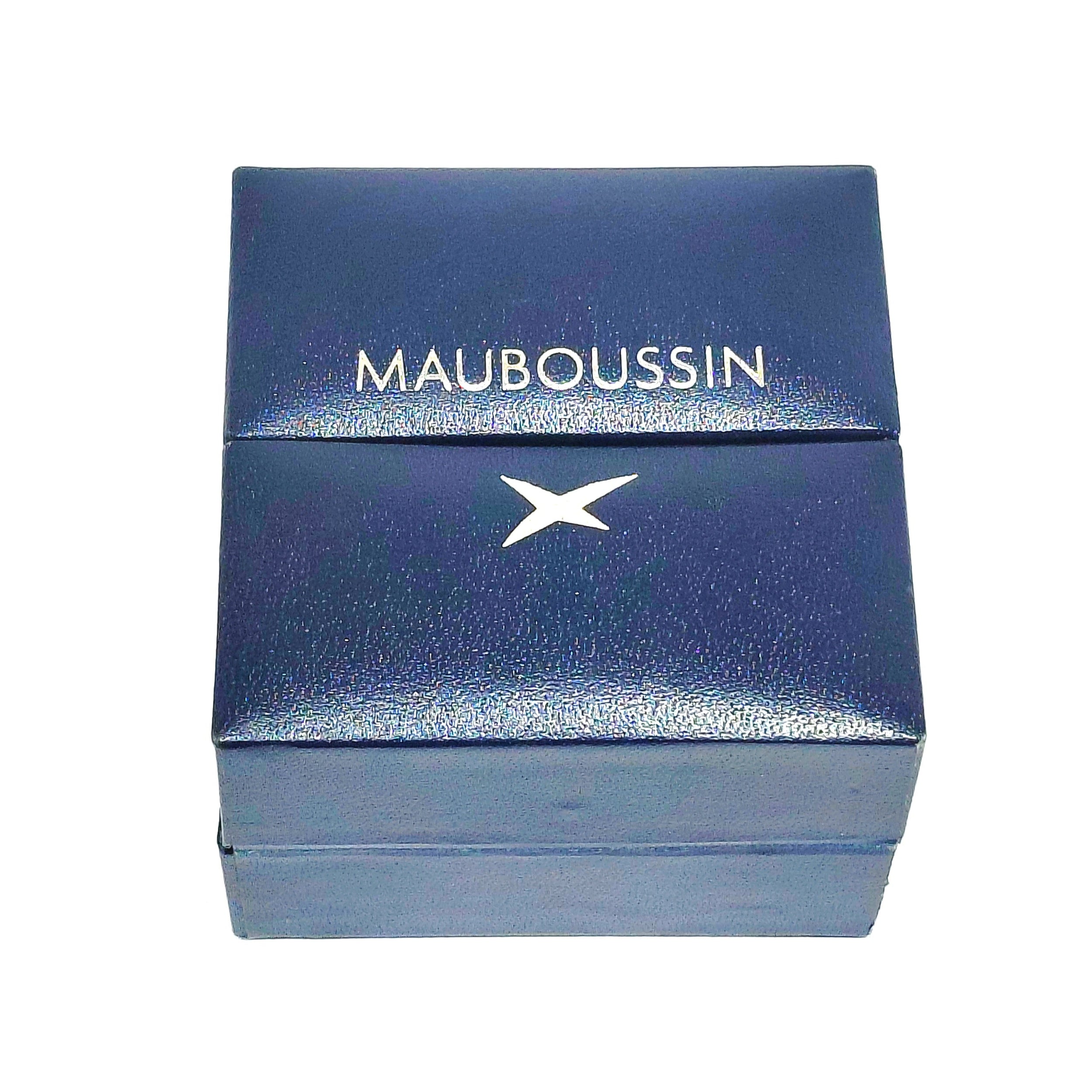 Bague Solitaire MAUBOUSSIN "Mes coules à toi" en or blanc, améthyste et diamants