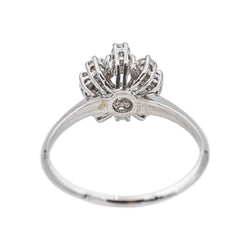 Bague Marguerite Or blanc Diamant