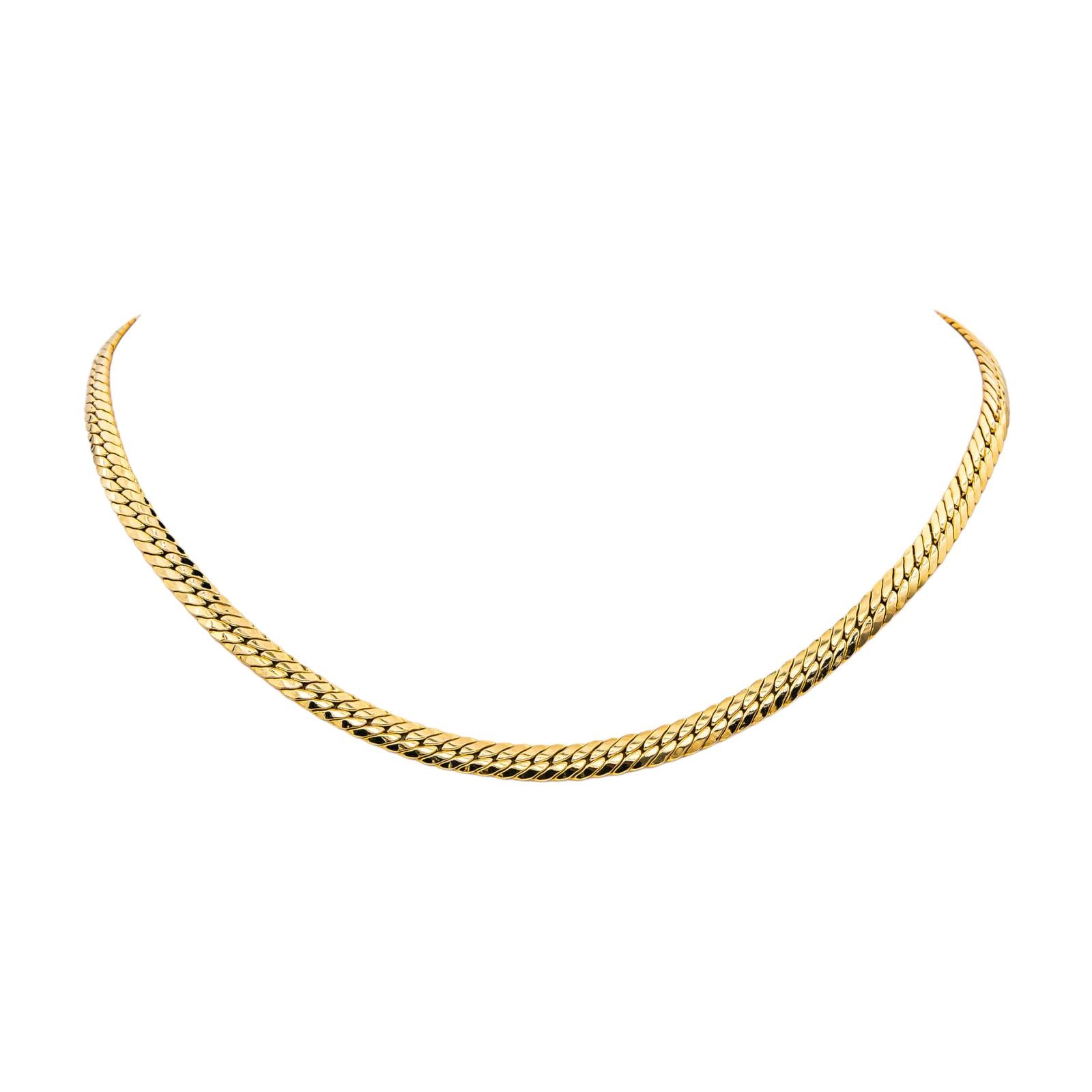 Collier Maille anglaise Or jaune