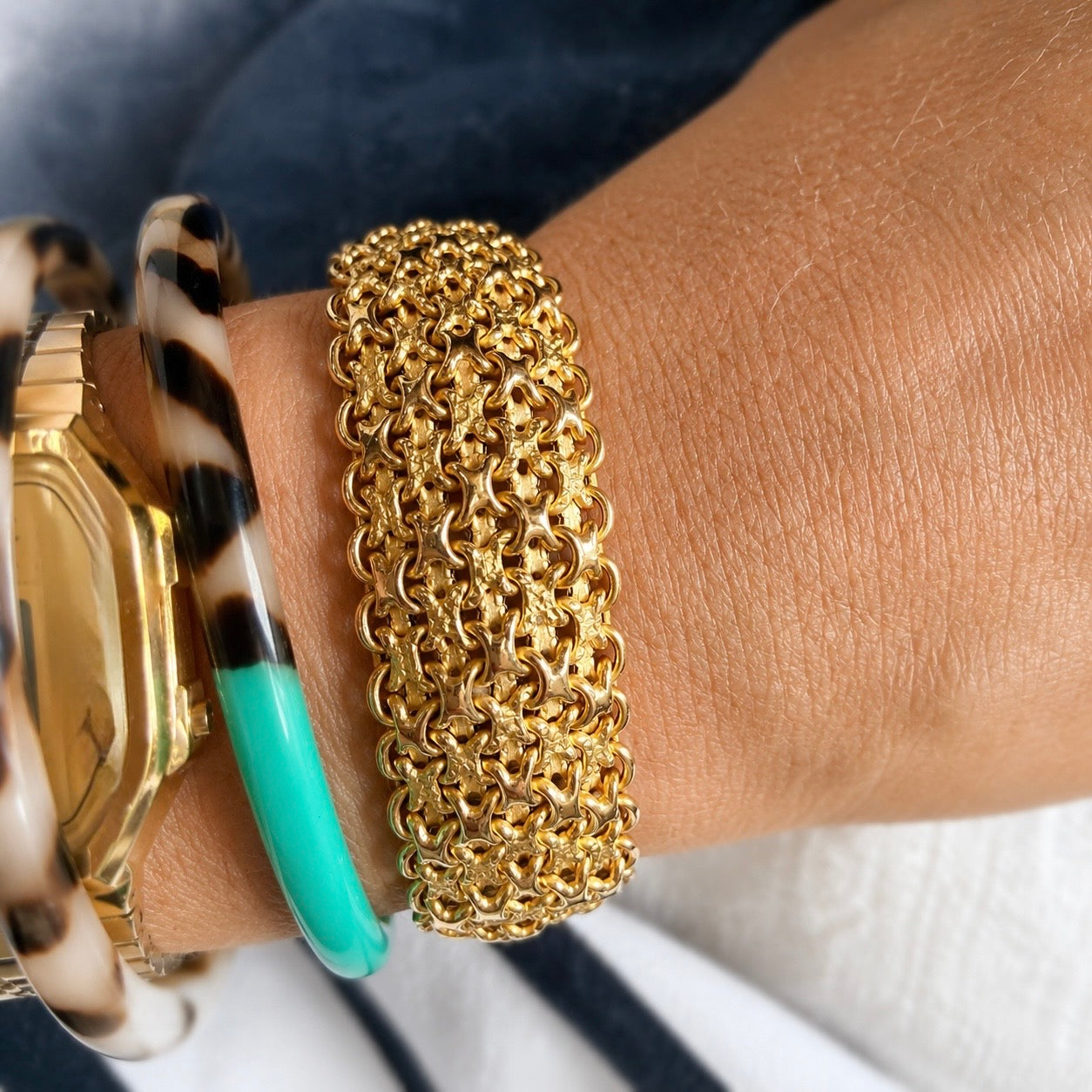 Bracelet Manchette en or jaune