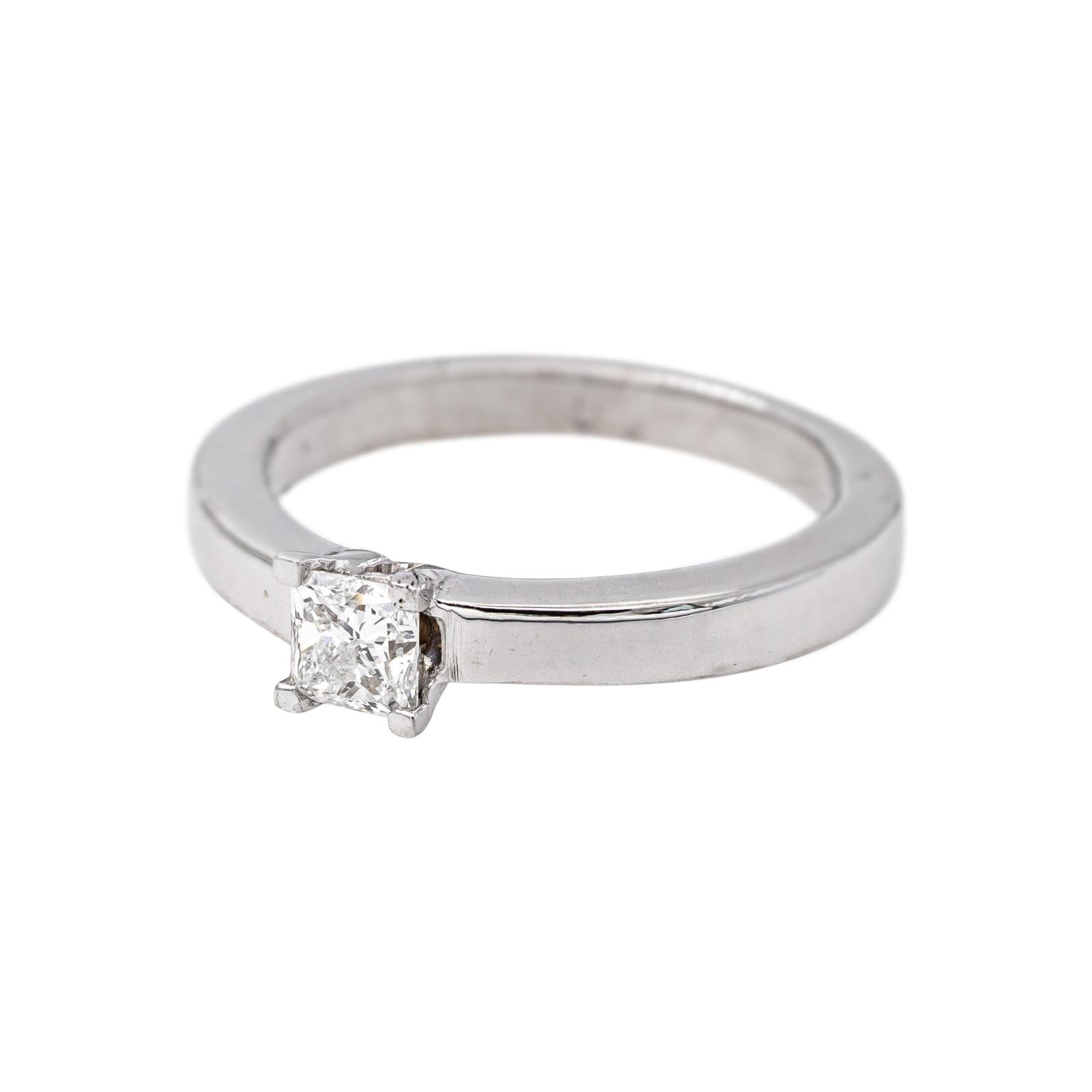 Bague Solitaire  Or blanc Diamant