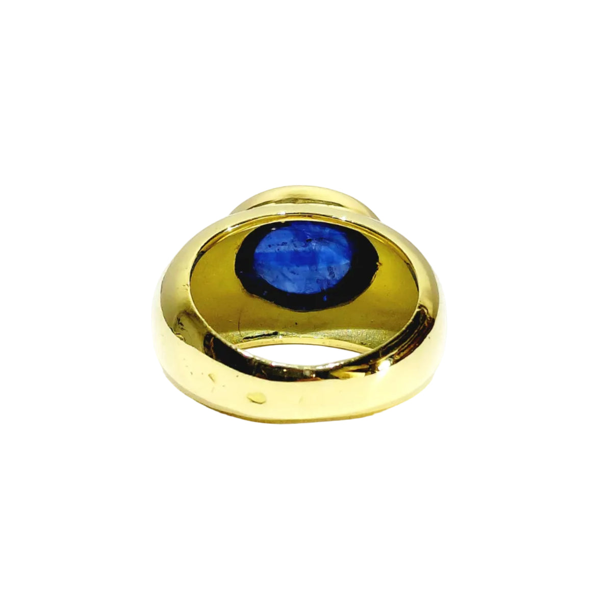 Bague Jonc en or jaune et tanzanite