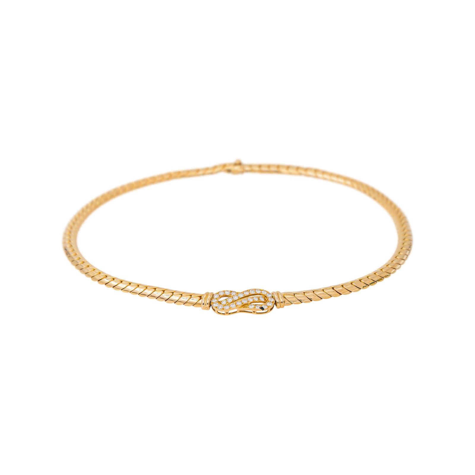 Collier Or jaune Diamant