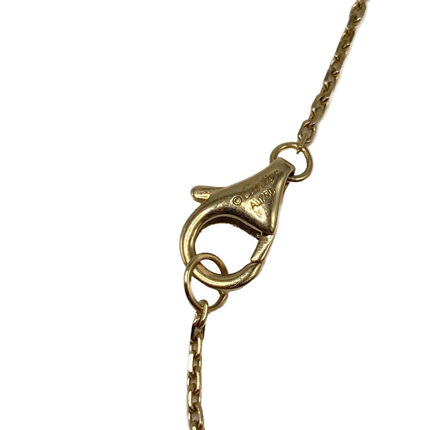 Collier Pendentif CARTIER "Amulette" en or jaune, nacre et diamants
