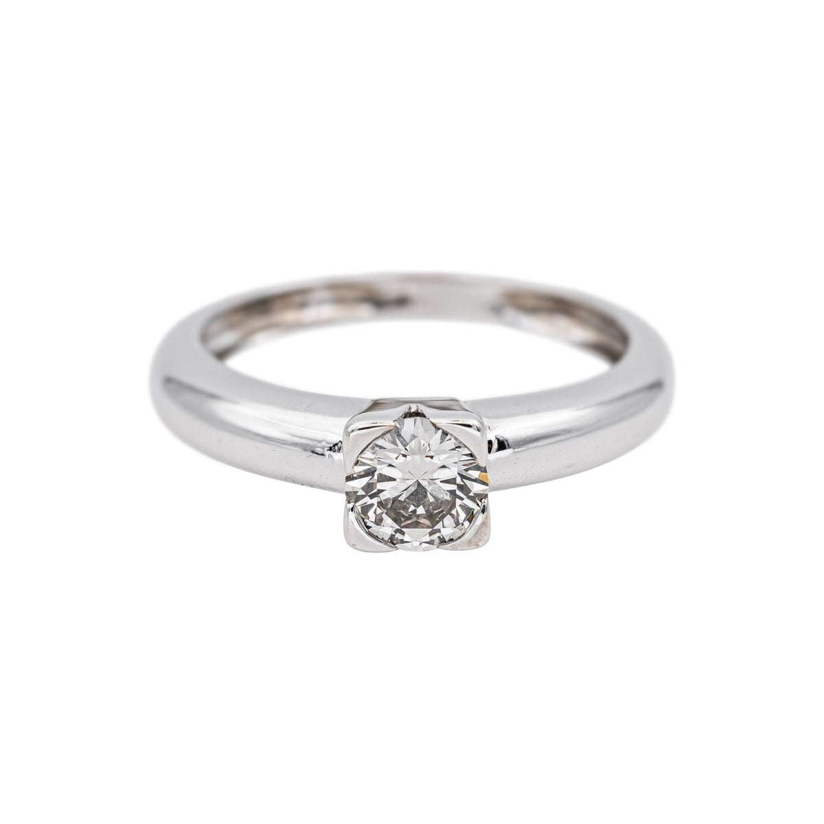 Bague Solitaire Or blanc Diamant