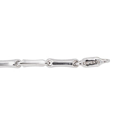 Chimento Bracelet Maille bâton Bamboo Or blanc