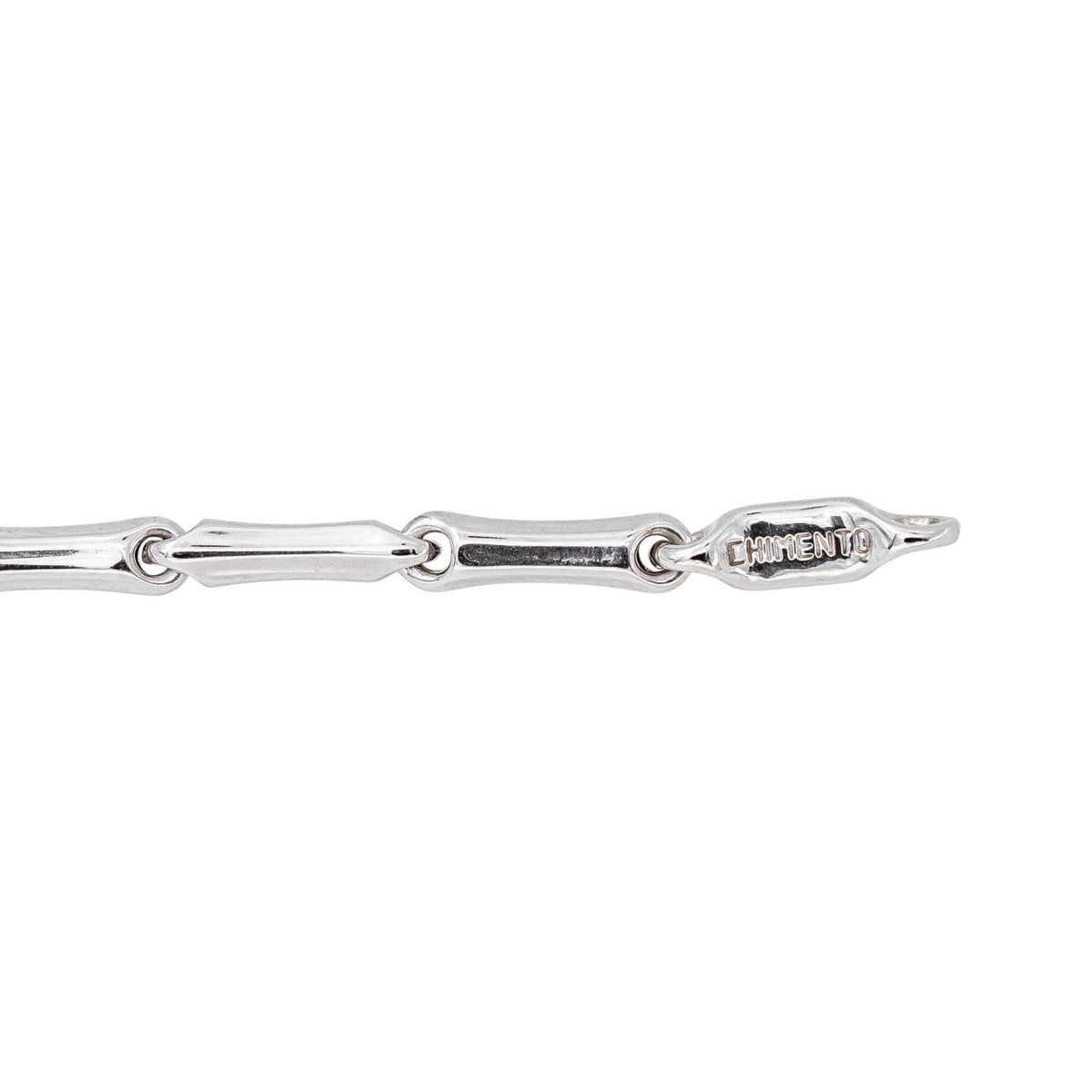 Chimento Bracelet Maille bâton Bamboo Or blanc