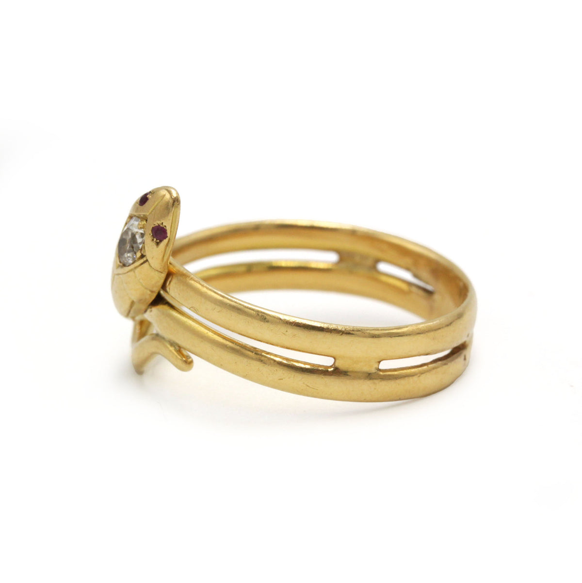 Bague en or jaune et diamant