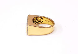 Bague Jonc en or jaune et diamants