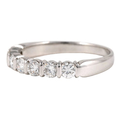 Bague Alliance en or blanc et diamants
