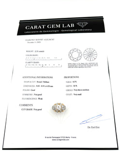 Bague en or, platine et diamants