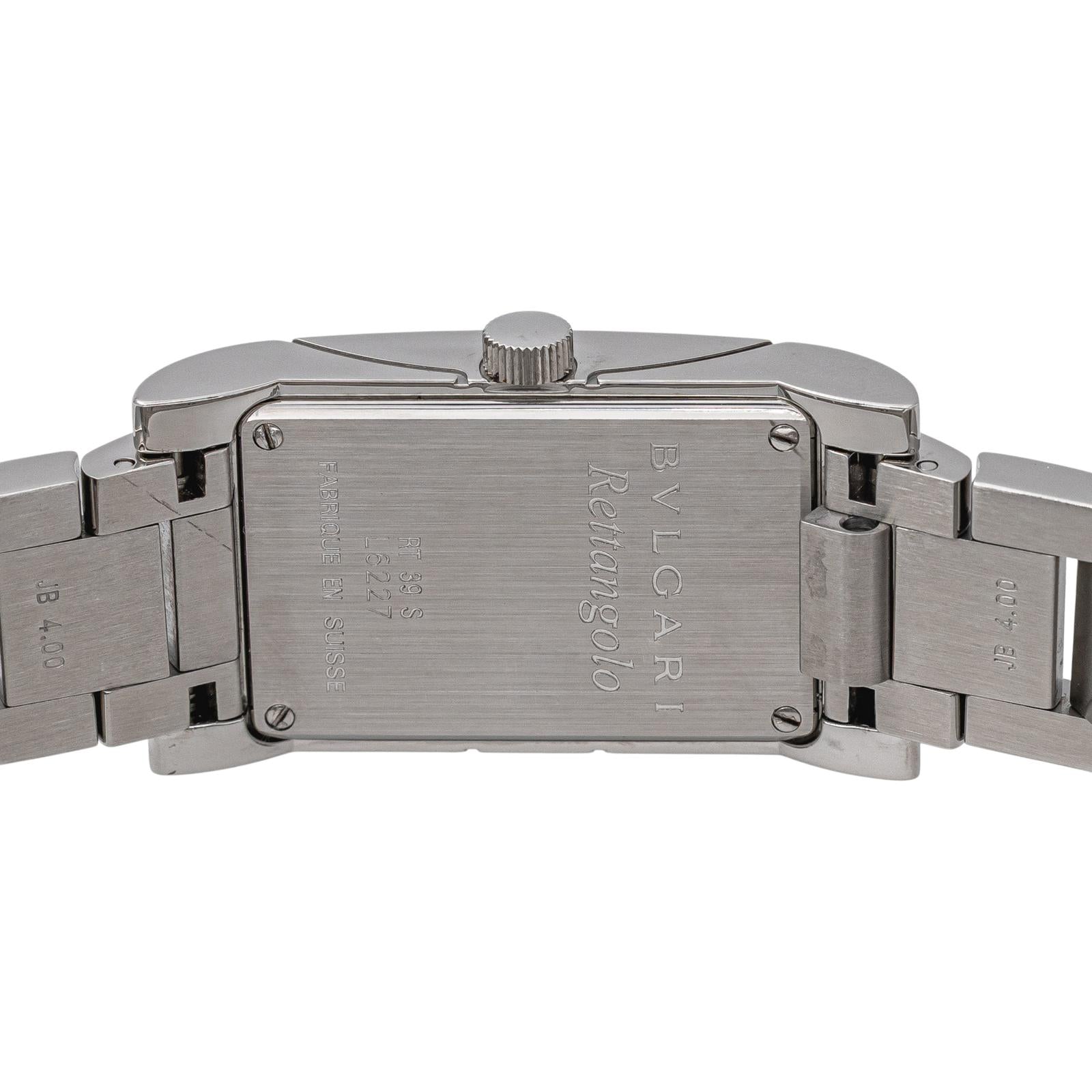 Montre BULGARI "Rettangolo" en acier