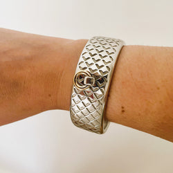 Bracelet Manchette MAUBOUSSIN "Salomé" en or jaune et argent