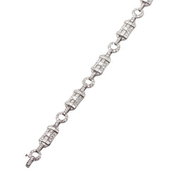 Bracelet en platine et diamants