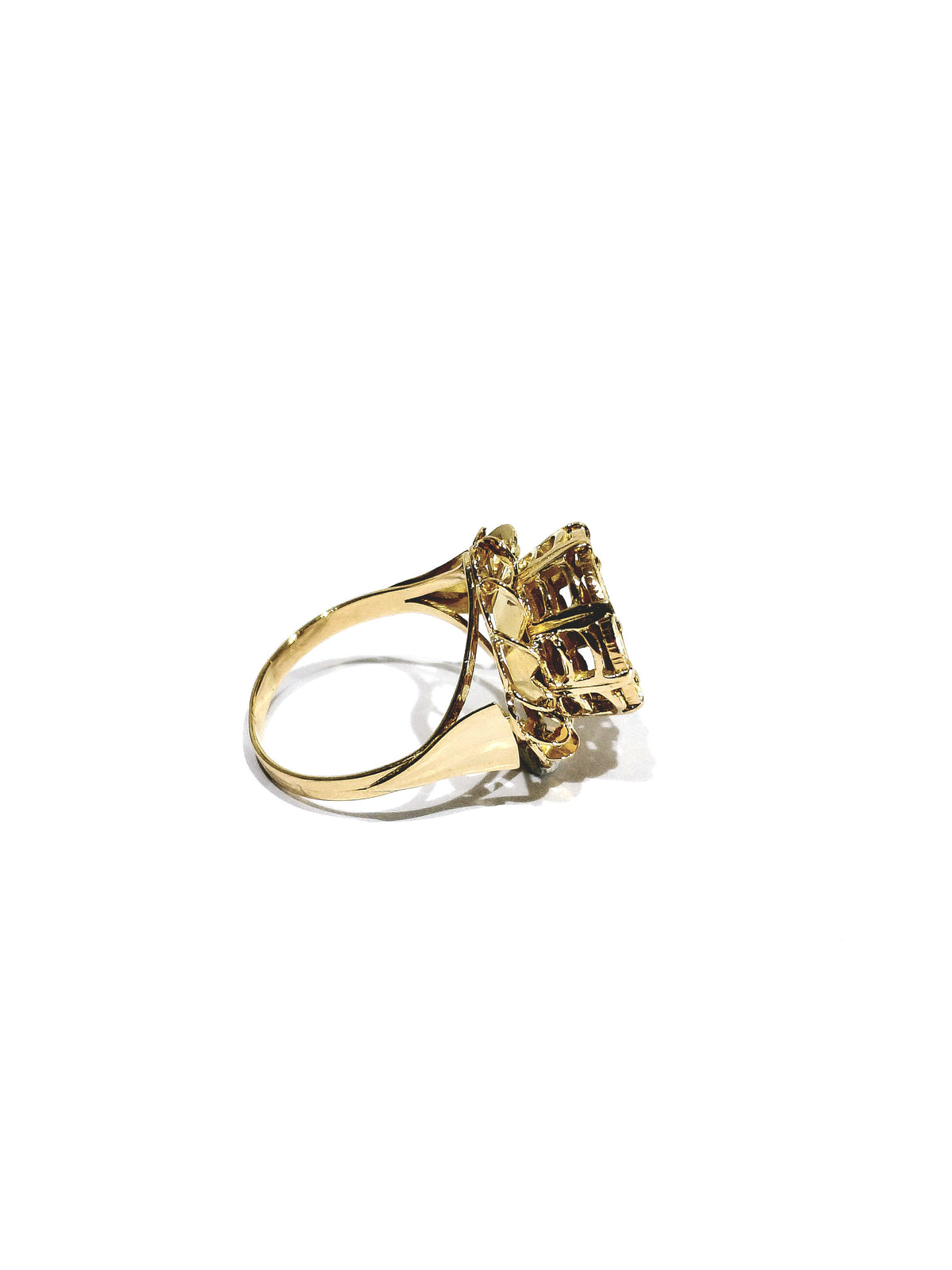 Bague or jaune Dos Pesos