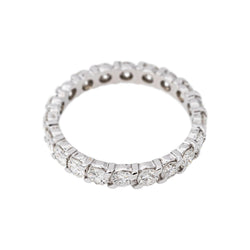 Bague Alliance américaine Or blanc Diamant