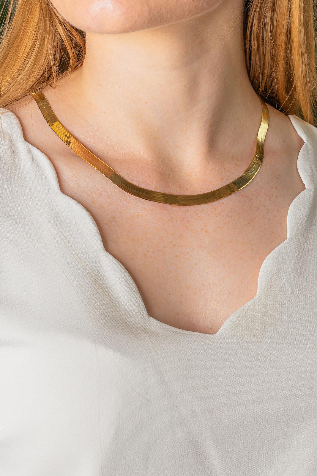 Collier Maille miroir Or jaune