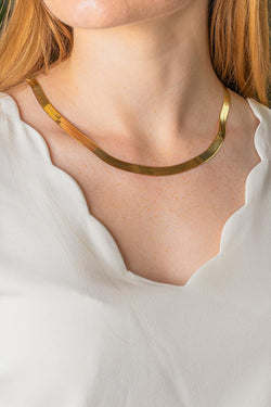 Collier Maille miroir Or jaune
